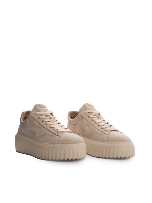 Sneakers H-Stripes in suede Beige HOGAN | HXW6450FC6T PJQC023